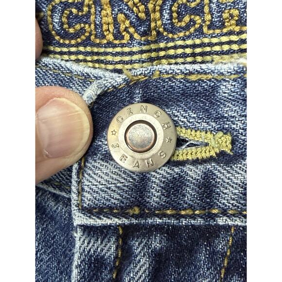 Cinch Men's Bootcut Jeans Sz 33X34 (32) Stonewash Cowboy Rodeo Casual Grunge - Picture 4 of 16